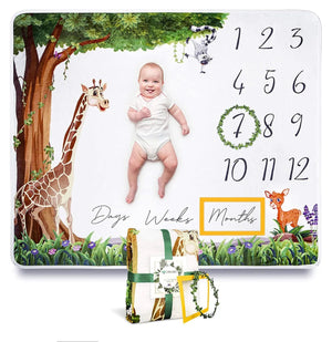 
            
                Load image into Gallery viewer, Baby Monthly Milestone Blanket
            
        