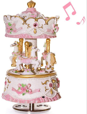 Elegant Carousel Music Box